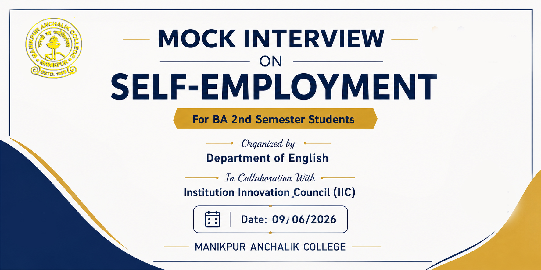 Mock Interview on Self-Employment Programme, 09-06